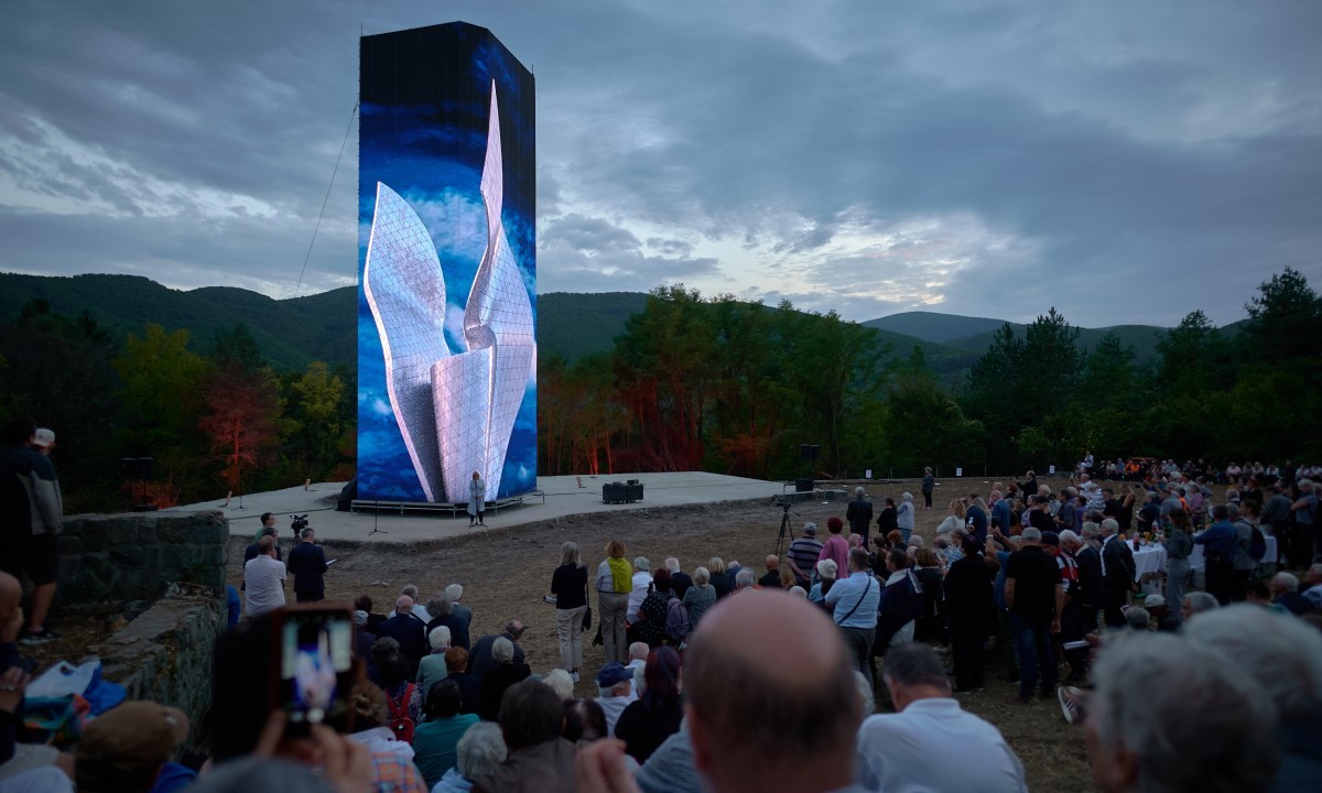 Vizualno obnovljen spomenik Vojina Bakića u Kamenskoj (foto Sandro Lendler)