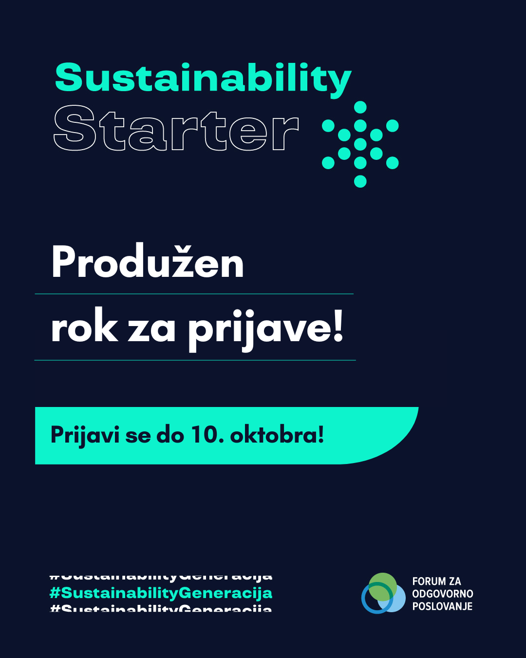 Sustainability Starter Produžen rok